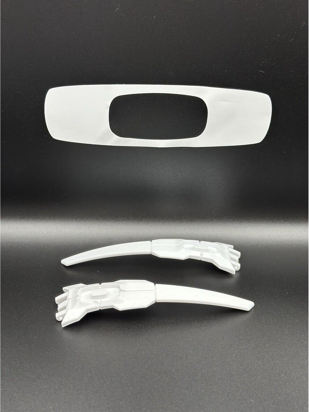 Oakley Oil Rig Polished White OEM Replacement Arms